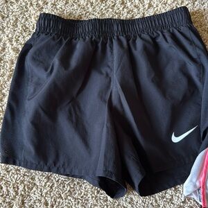 2 pair Girls Large NIKE Athletic Shorts, Like New, brief liners